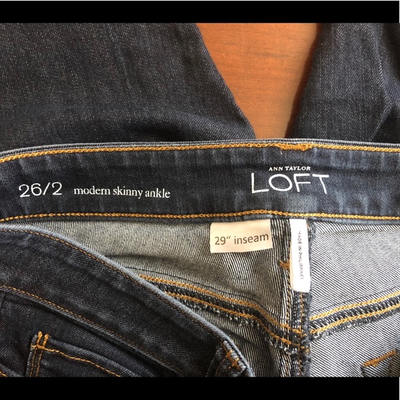 Modern Skinny Ankle Loft Jeans - Picture 3 of 3